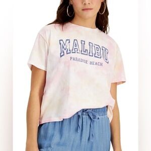 Grayson Threads Black Women's Tie-Dye Malibu T-Shirt-NWT